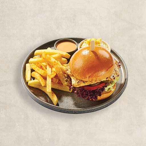 Chicken breast burger