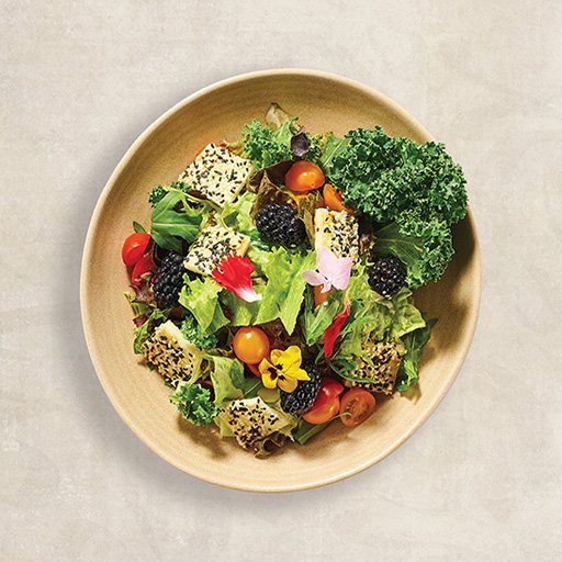 Golden Halloumi Salad