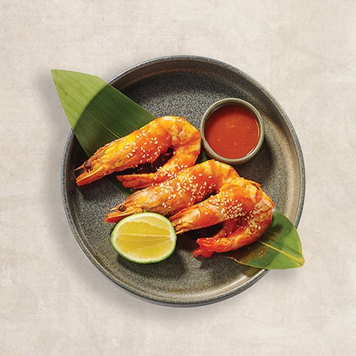 Golden Spiced Prawns